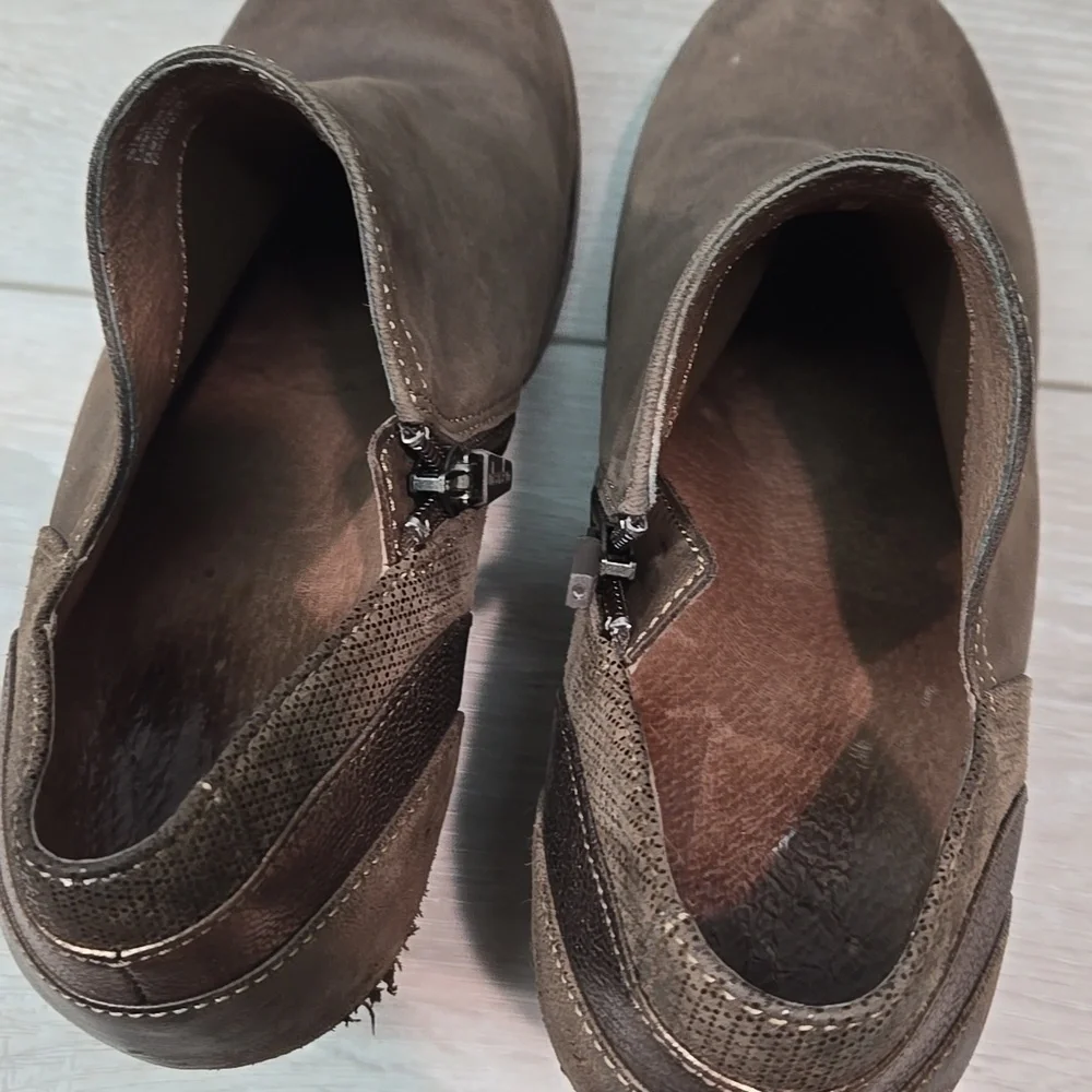 Dansko Women Marcia Ankle Leather Mule Clog shoes boots sz 39/8.5-9